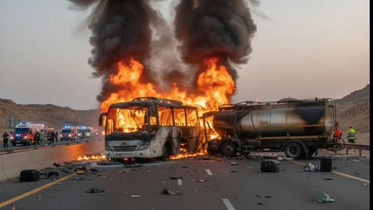 SAUDI ARABIA BUS ACCIDENT TODAY visual data 5